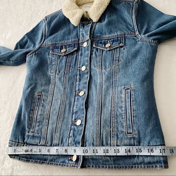 Faux Shearling Lined Jean Jacket - Picture 5 of 8